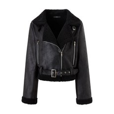 [국내매장 정품] GGPX 양털 배색 스트랩 레더 무스탕 자켓 (GPDJK011D) 630452