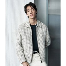 [앤드지] 남성 트위드 블루종 자켓_BZG1KG1301