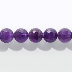 杰鴻 紫水晶128面圓珠, 1個