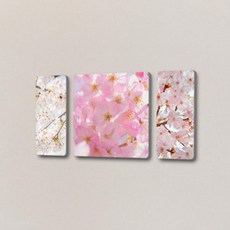 bf234-폼아크릴액자3P_봄의꽃벚꽃