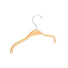 原木色扁條形兒童防滑衣架組，曬衣掛衣晾衣多功能，居家生活收納好幫手, 【32cm兒童款】原木色防滑衣架*1支, 1個