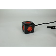 파워아트큐브V1 선있는 5구 고용량 디자인멀티탭, 1개, 블랙, 1.5m