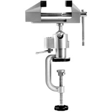 Fasmov 회전 7.6cm(3인치) 범용 테이블 바이스 틸트 360° 작업 드릴링 목공 페인팅 주얼리 제작 정신 전자 납땜용 휴대용 작업대, Fasmov 회전 7.6cm(3인치) 범용 테이블 바이