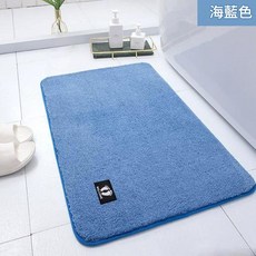 防滑吸水浴室地墊 加厚40x60cm, 加厚 藍色40x60cm, 1個