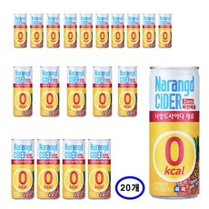 나랑드사이다 제로 파인애플 245m캔, 245ml, 20개