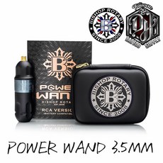 DH專業紋身器材 BISHOP WAND PEN魔杖筆 3.5/4.2/5.0衝程 最新不鏽鋼紋身筆, 1個, 3.5mm衝程新款魔杖黑銀配色, 黑銀配色