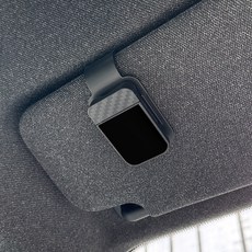 OFFCURVE 차량용 선바이저 선글라스 클립 안경 홀더 거치대 (흔들림 방지 차량 인테리어 소품), 검정색, 1개