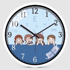 헬스장 벽시계 스포츠 아날로그시계 개성 프레임, 15. 10인치 R1368 검은바늘 화이트