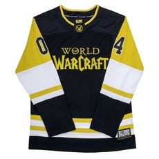 全新魔獸世界Blizzard World Of Warcraft Hockey Jersey Azeroth冰球球衣 L