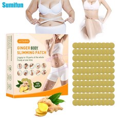 기적의 살빼기 다이어트배꼽패치100 개/상자/상자 생강 바디 조각 건강 관리 패치 신진 대사를 촉진 배꼽, 1개