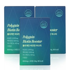 아르담 폴리게인 비오틴 부스터 맥주효모 판토텐산, 3개, 30정