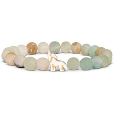 Fahlo 스카우트 팔찌 늑대 추적 팔찌 탄성 AZA 안전 지원 남성 및 여성에게 맞는 프리 사이즈 단일 사이즈 스톤 보석 없음, 스카이 스톤