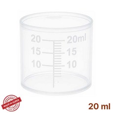 계량컵 20ml 국내산, 1개, 투명