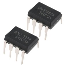 SG Store OPA2132PA 듀얼 채널 연산 앰프 DIP8 고속 FET 입력 5V-36V 오디오 신호 처리용 2개 168041