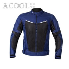 SULAITE 夏季透氣防摔衣 CE認證護具重機騎行服, C1藍(偏小一碼),2XL