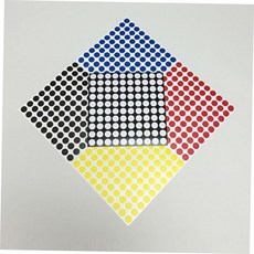 보조시트지추가 원형스티커 시트지스티커 12mm 15가지색상 WBWG167 색상표기스티커 원형시트지스티커, 화이트-보조