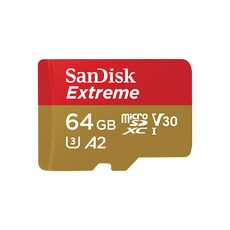 SanDisk Extreme microSDXC 記憶卡 A2 V30, 1個, 64GB