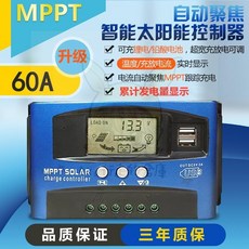 RUBLUE MPPT太陽能控制器 支援多電壓自動識別與手機APP遠端監控, MPPT 12V24V通用60A