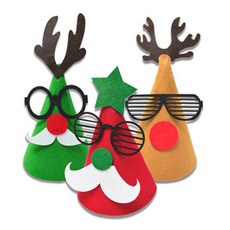 제오오스토어 크리스마스고깔모자 랜덤1개 파티고깔모자 파티연출소품 행사소품 파티소품