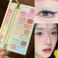 여름쿨톤 윈디 팝 아이글리터 메이크업 아이섀도우 팔레트, 1개, 레몬 여름 계열