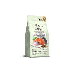 Natural Kitty 低碳無穀貓咪零食 凍乾魚, 800g, 1個, 鮮魚佐鮭魚全貓配方