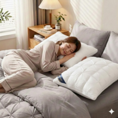 1+1세븐버핏 프리미엄 고중량 5성급 호텔 엣지 숙면베개 목편한 경추베개 지퍼형 1세트, 화이트, 2개