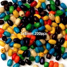 비즈공예 나무 저렴한 스페이서 비즈 팔찌 목걸이, 5x8mm 200pcs