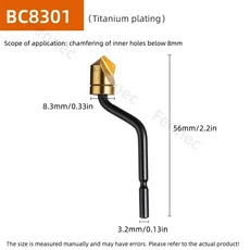 디버링 1651 엣지 1000 커터 NG1000 1041 트리밍 나이프 도구 챔퍼 블레이드 원형 BC8301 챔퍼링, 19 BC8301-TiN