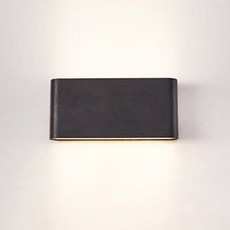 케이시조명 LED 모던2 벽등 8W 인테리어 사각 벽등 벽부등, 블랙