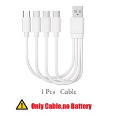 1.5V 충전식 C 사이즈 리튬 배터리 LR14 타입-C 포트 대용량 19800mWh 손전등 가스레인지 온수기 라디오용, 02 1 cable No Battery