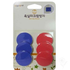 더블요 원형 칼라 논슬립패드 6장 미끄럼패드 욕실논슬립 욕실바닥미끄럼방지