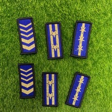 足球臂章 多款星星箭頭臂章 運動臂章 隊長臂章 球隊臂章, 海巡新式布領章（含魔鬼氈）, 2個