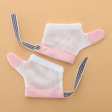 CH(1 쌍) 아기 반지 물린 손가락 커버 엄지 집게 손가락 먹는 손 교정 어린이 먹는 손 중독 장갑, 1 2 가-S 코드, 엄지-핑크, 1개