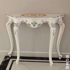 유럽풍 콘솔 테이블 인테리어 진열장 장식장 왕실 고전, P. .1m 아이보리실버