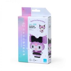 산리오 정품 쿠로미 나노블록 피규어 캐릭터 DIY 미니블록 참 드레스 Sanrio-139896