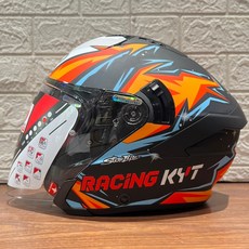 KYT NF-J #5橘 3/4安全帽 內墨鏡 新兄弟帽店實體店面現貨 競賽, 1個