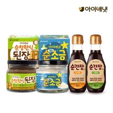 아이배냇 순 간장소스 비빔용 190ml + 순 간장소스 국물용 190ml + 순창 한식된장 150g + 칼슘 순 소금 130g, 1세트