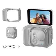 Insta360 GO 울트라 액션 카메라 렌즈 캡 및 스트랩용 실리콘 보호 커버 케이스 액세서리용, 01 gray