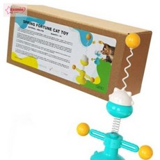 서락 티티펫 고양이 흡착식 회전놀이 스프링장난감(블루) 파랑색, 1개