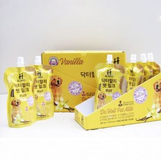 YEW_닥터할리 펫밀크 강아지 저지방 우유 바닐라 200mlX10팩, 닥터할리 펫밀크 바닐라 200mlX10팩