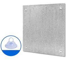 어닝 두꺼운 창 유리 차양 필름 보호 패드 방 사무실 절연 자외선 차단 알루미늄 호일 햇빛가리개, 30x100 CM, 3) Silver  30x100 CM