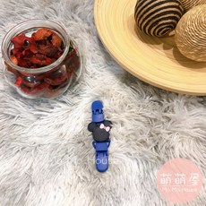 萌萌屋 卡通手帕夾 兒童迷你雙頭夾 幼兒園專用 米奇米妮造型, 1個, 深藍米奇, 深藍米奇