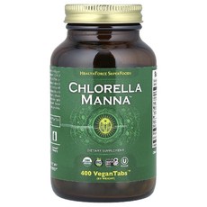 HealthForce Superfoods Chlorella Manna™ VeganTabs™ 400 Superfoods (헬스포스 슈퍼푸드), 400 개, 1개
