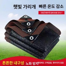 3핀 그늘막 천막 농사용 야외 농업용 차광막 인삼천, 기본 사용 인원, 블랙 2m x 2m