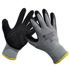 퓨리트 혹한기용 스파이더 라텍스 코팅장갑 안전 작업 노가다 동계 겨울 기모 막장갑, 1개, 그레이 중(M)