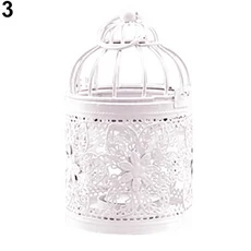 1PC 할로우 캔들 홀더 모로코 캔들 스탠드 랜턴 홈 가든 거실 웨딩 라마단 파티 장식 장식품