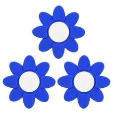 YELARXI 테니스 라켓 진동 댐프너 부드러운 실리콘 라켓 충격 흡수 장치 테니스 라켓 스트링에 적합 - 꽃 모양 (핑크 3피스)