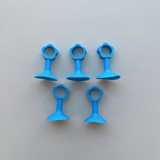 1+1+1+1+1 실리콘 흡착 문고리 도어 방문 도어스토퍼 문콕방지 소음방지 흡착식 실리콘 도어스토퍼 다용도 활용, 5개