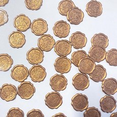 씰링 왁스 스탬프 스티커 DIY 청첩장 도장 이름 글자 조각 화재 페인트 스크랩북 50 PCs, 한개옵션1, 02 For you-Bronze