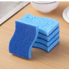 압축 목재 펄프 스폰지 식기 세척 주방 접시 천 청소 브러시 ​​수색 패드 냄비 닦아 블록 도구